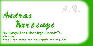 andras martinyi business card